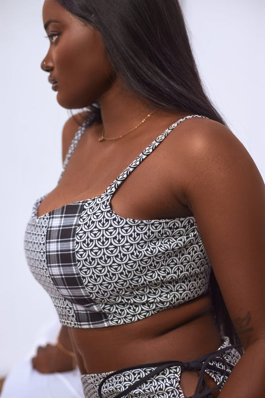 Ohemaa Monochrome Clan Two-Piece Set Bikini